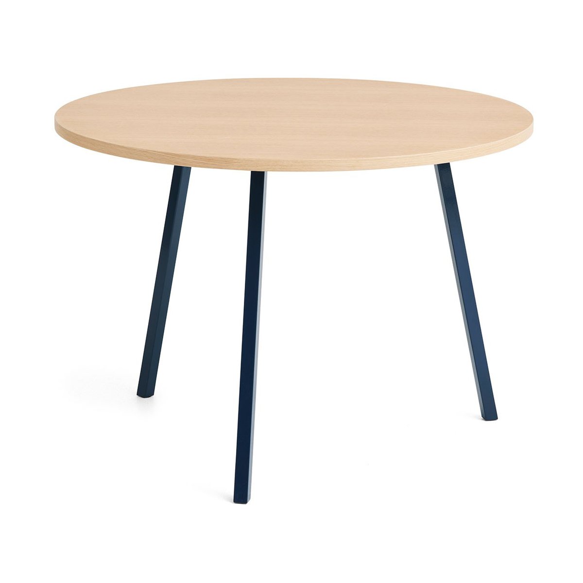 Bilde av HAY Loop Stand spisebord Ø105 cm Deep blue-clear lacq. oak