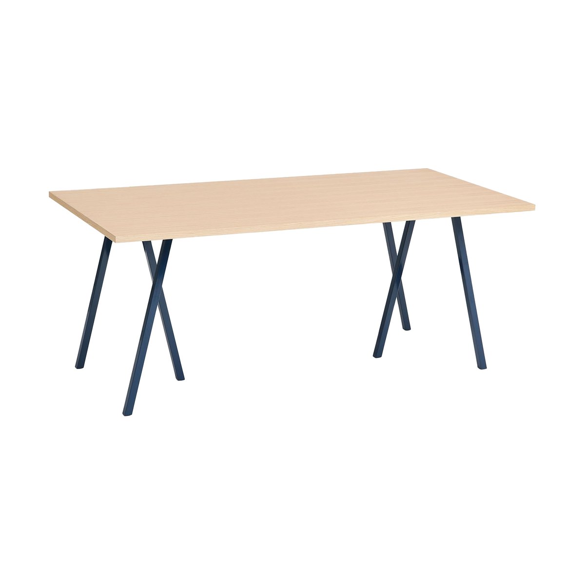 Bilde av HAY Loop Stand spisebord 875x180 cm Deep blue-clear lacq. oak