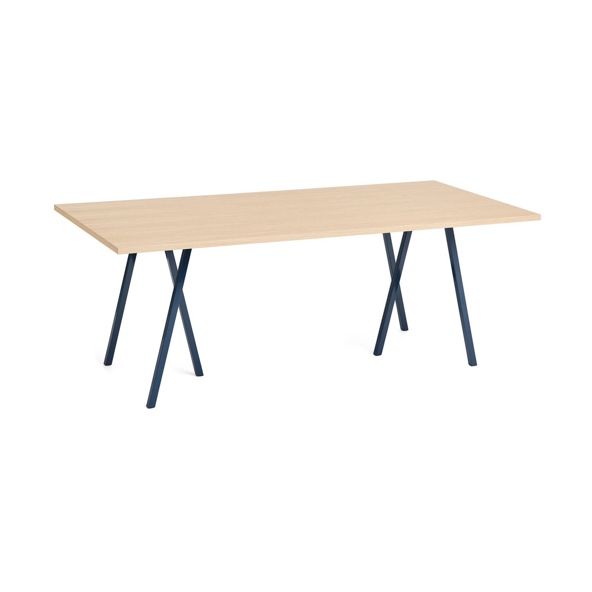 Bilde av HAY Loop Stand spisebord 925x200 cm Deep blue-clear lacq. oak