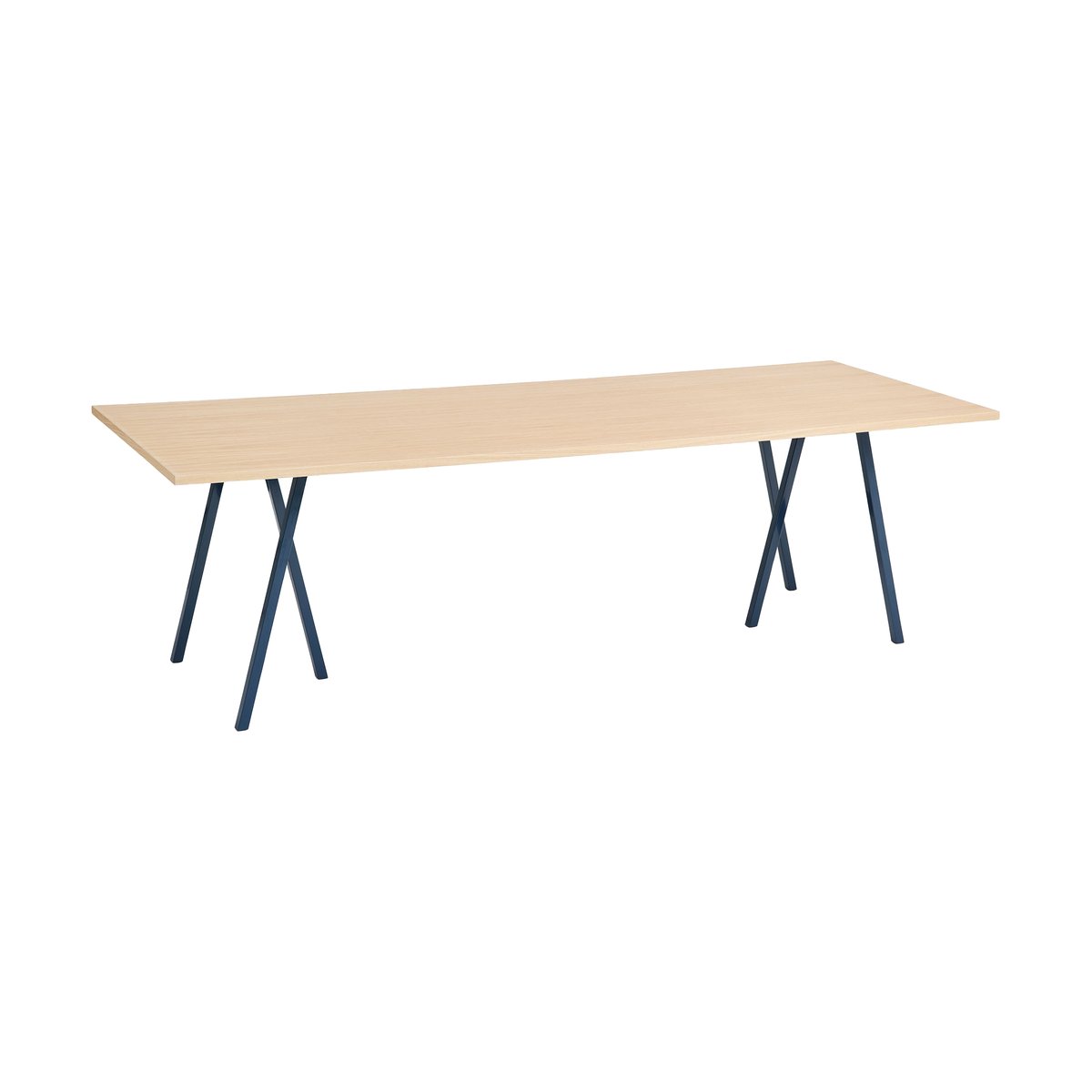 Bilde av HAY Loop Stand spisebord 925x250 cm Deep blue-clear lacq. oak