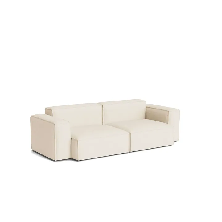Mags Soft Low Armrest sofa 2,5-seter kombinasjon 1 - Turf cream, avtakbart trekk - HAY