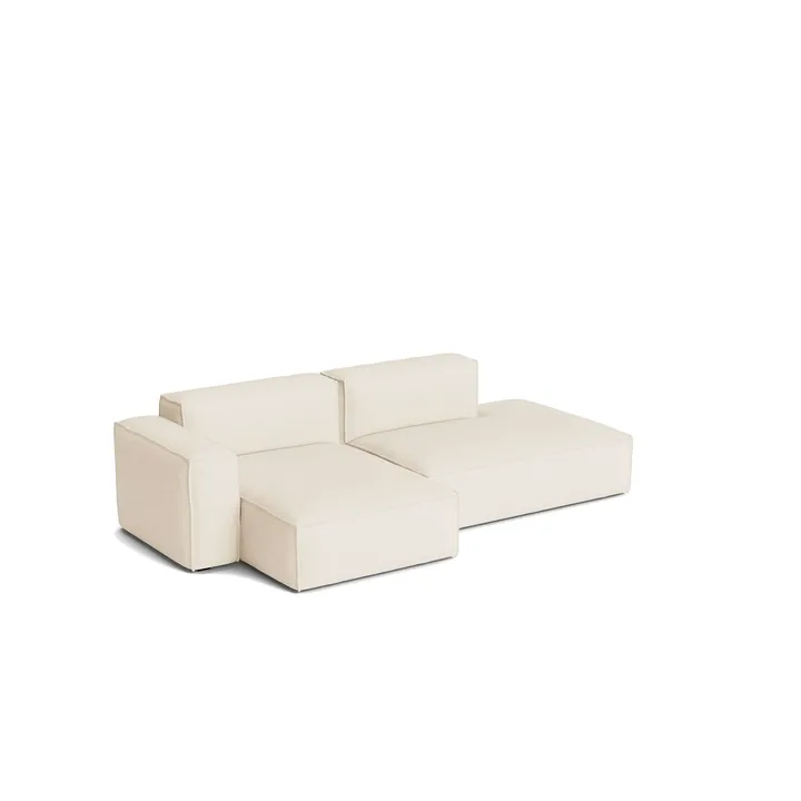 Mags Soft Low Armrest sofa 2,5-seters kombinasjon 3 - Turf cream, venstrestilt, avtagbart trekk - HAY
