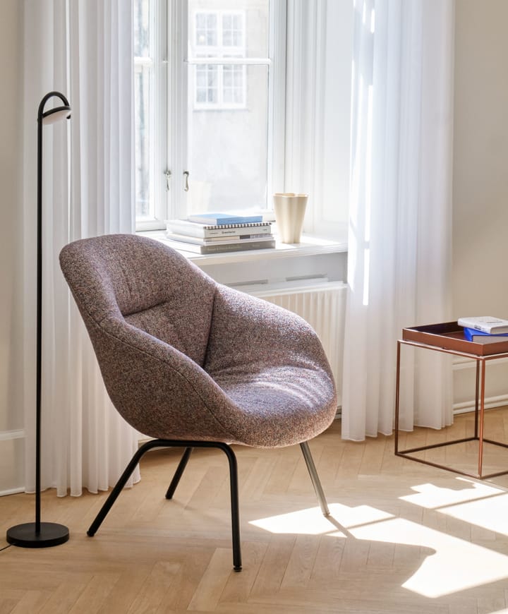 Marselis floor stålampe, Soft black HAY