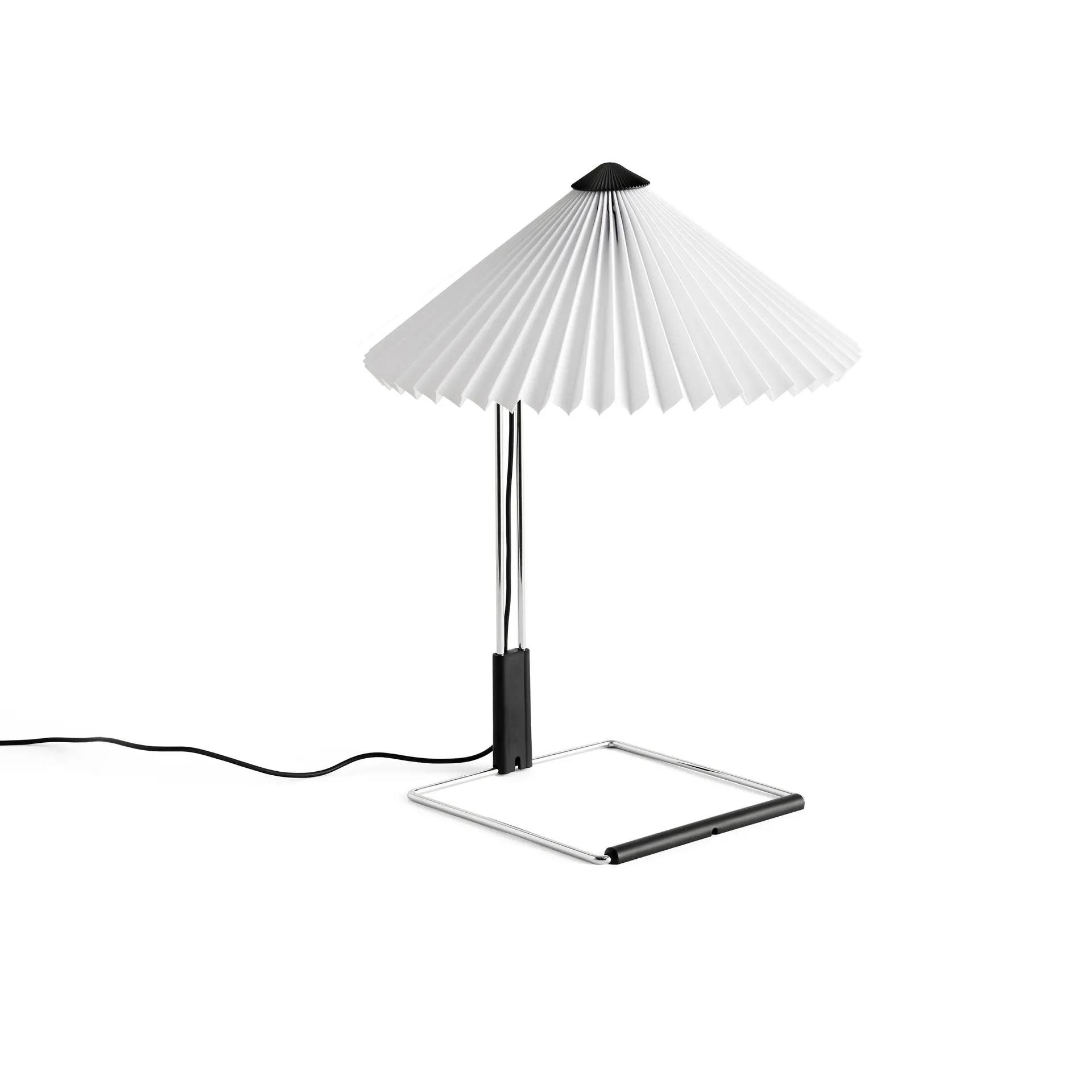 Matin table bordlampe Ø 30 cm, White-steel HAY