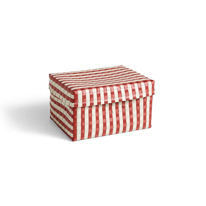 Maxim Stripe Box oppbevaringskurv L 26,5 x 35,5 cm - Rød-sand - HAY
