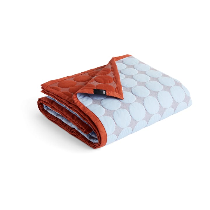 Mega Dot sengeteppe 235x245 cm, Light blue HAY