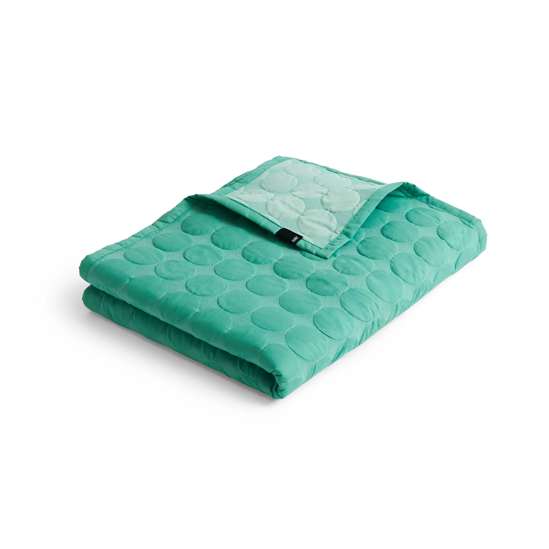 Mega Dot sengeteppe organic 195x245 cm, Sea green HAY