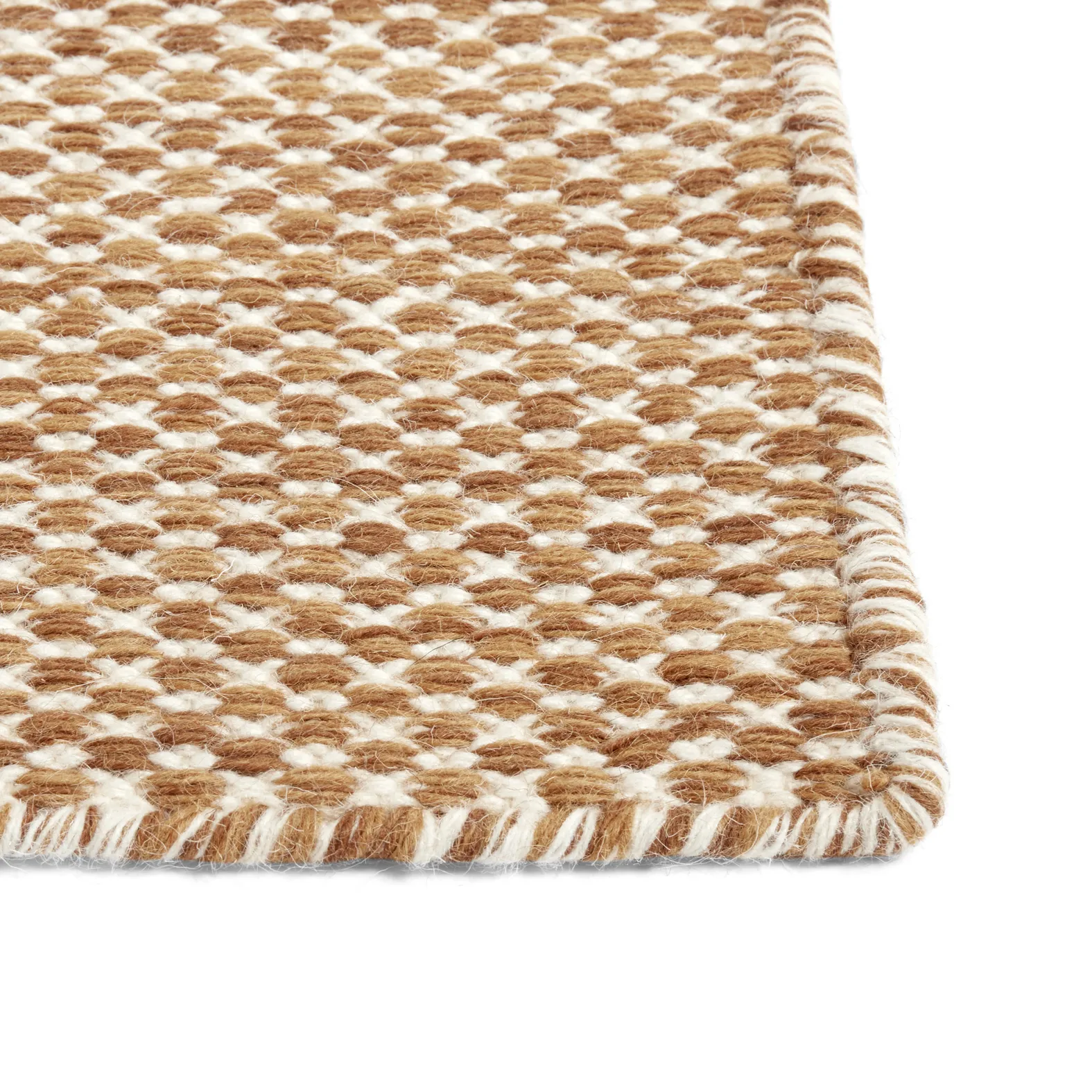 Moiré kelimgulvteppe 170x240 cm, Gul HAY