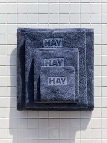 Mono håndkle 30 x 30 cm - Steel blue - HAY