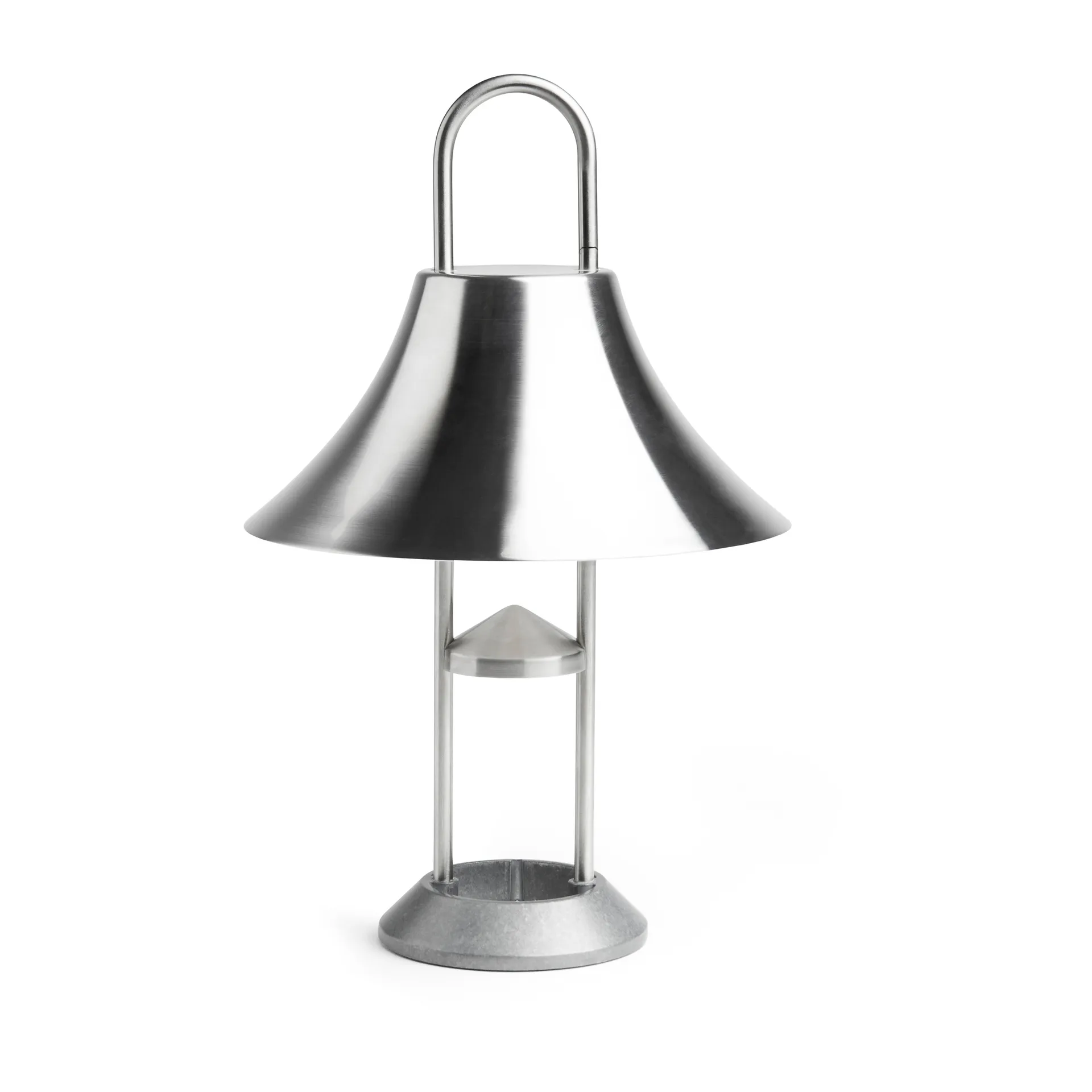 Mousqueton portabel bordlampe 30,5 cm, Brushed stainless steel HAY