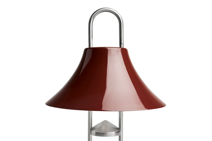 Mousqueton portabel bordlampe, Iron red HAY