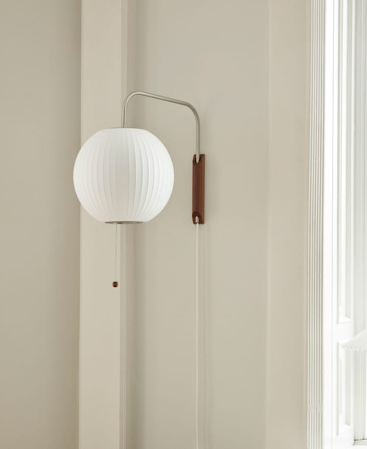 Nelson Bubble Ball vegglampe, Off white HAY