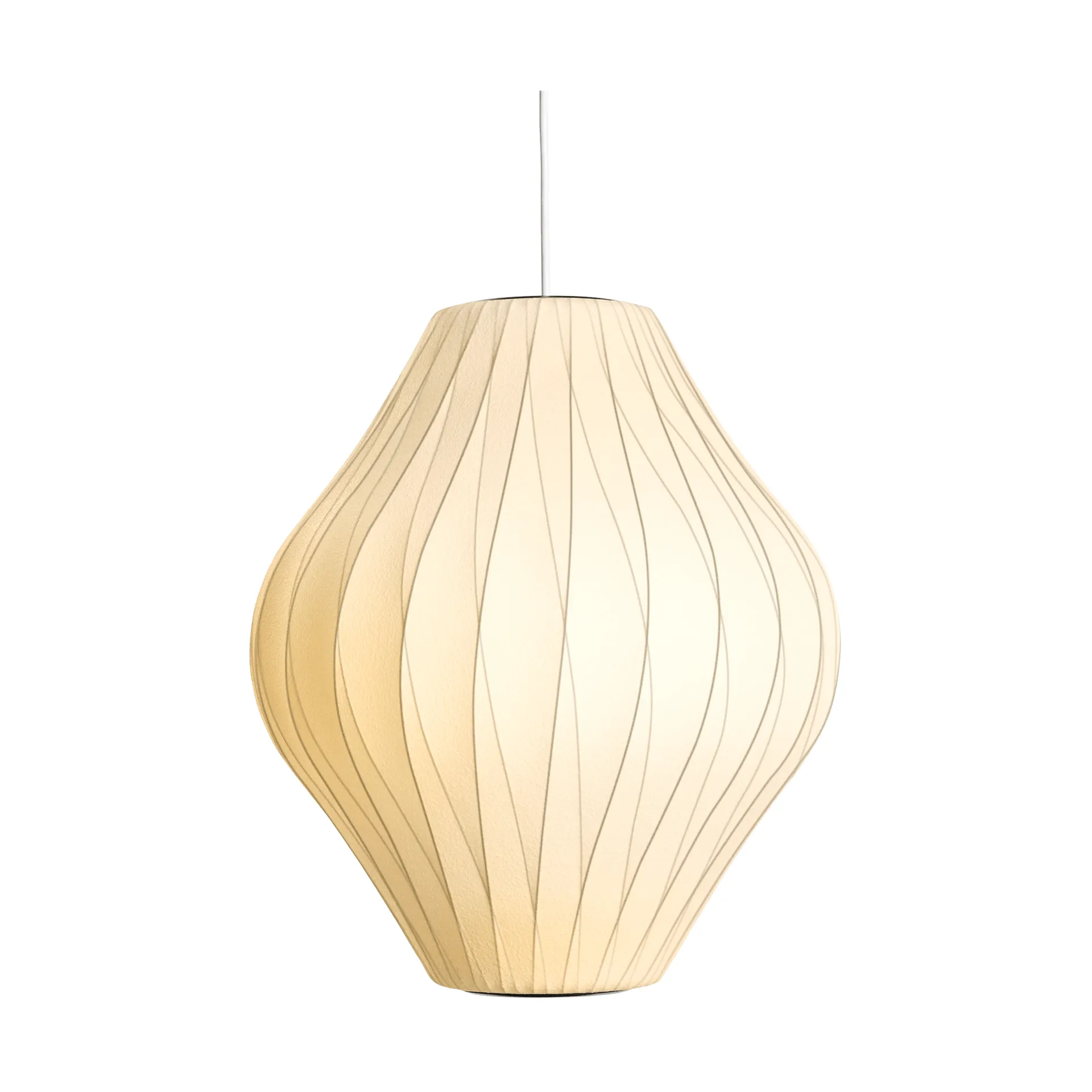 Nelson Bubble Pear crisscross pendel M, Off white HAY