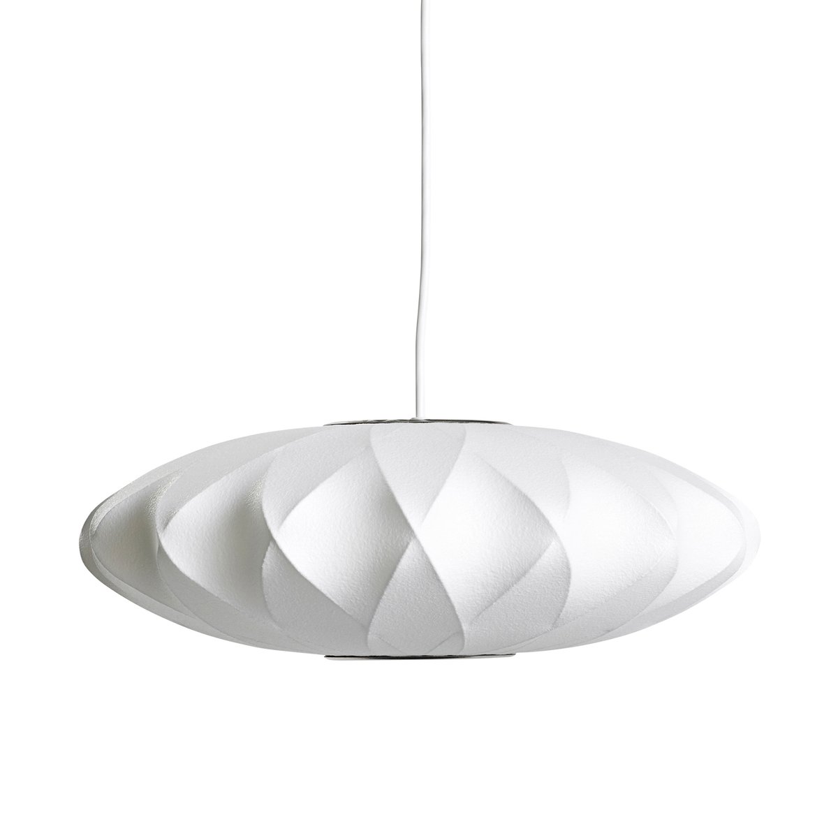 Nelson Bubble Saucer crisscross pendel S Off white