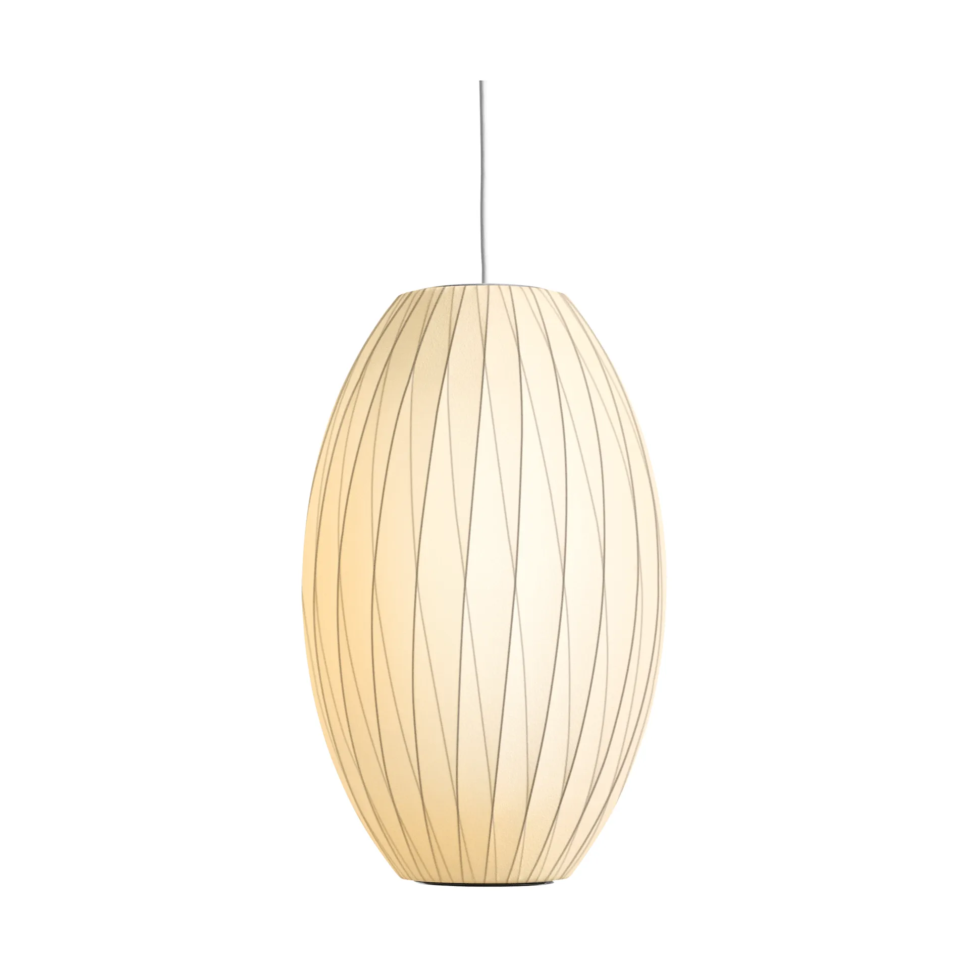 Nelsson Bubble Cigar crisscross pendel M, Off white HAY