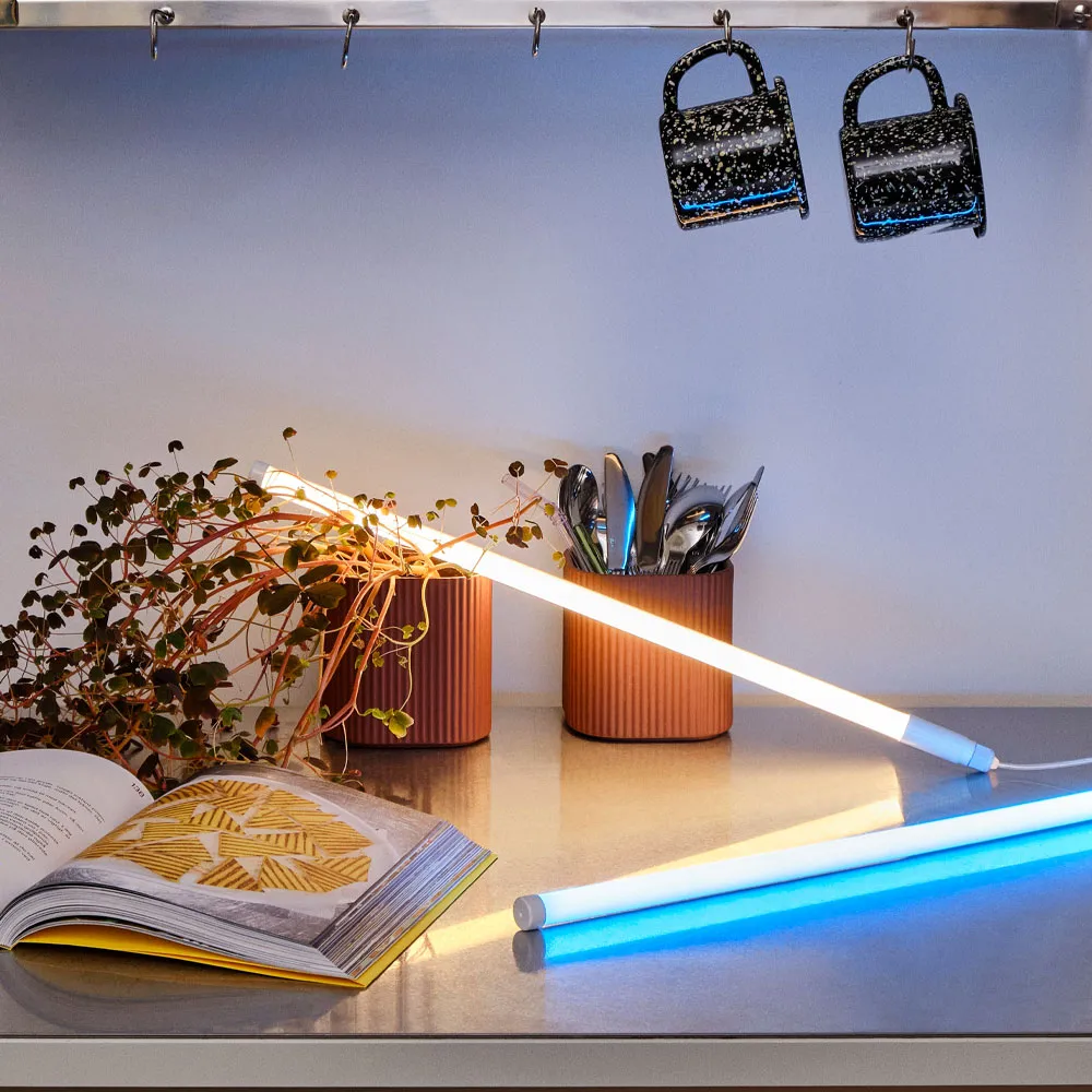 Neon Tube Slim lysrør 50 cm, Blue, 50 cm HAY