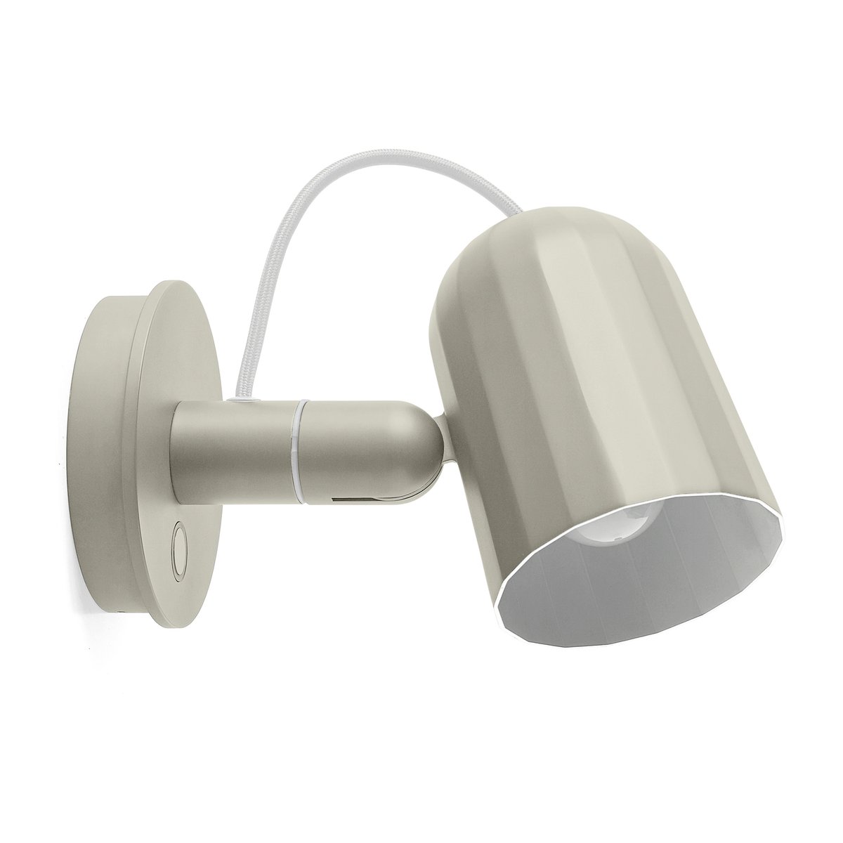 Noc wall button vegglampe Off white