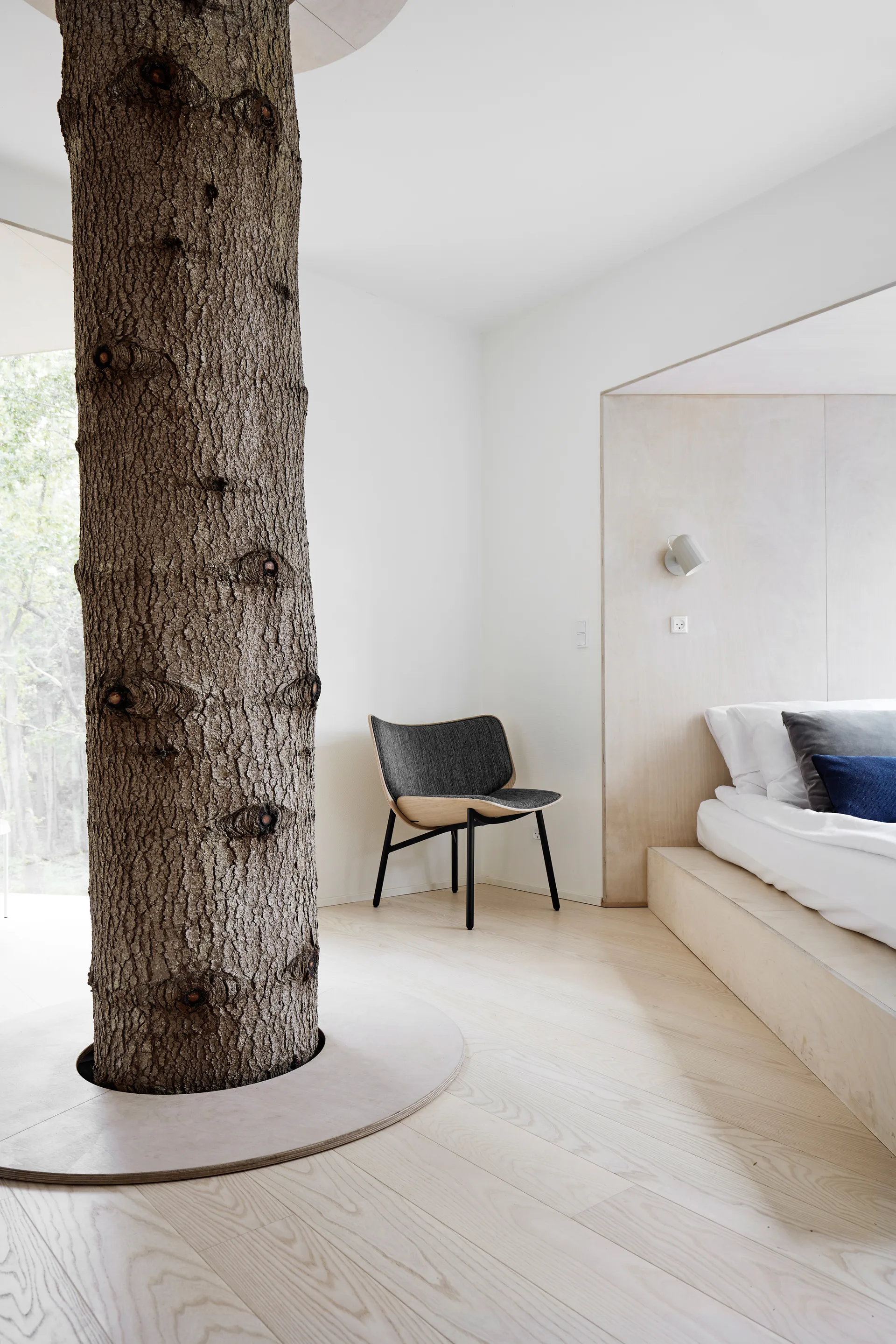 Noc wall button vegglampe, Off white HAY