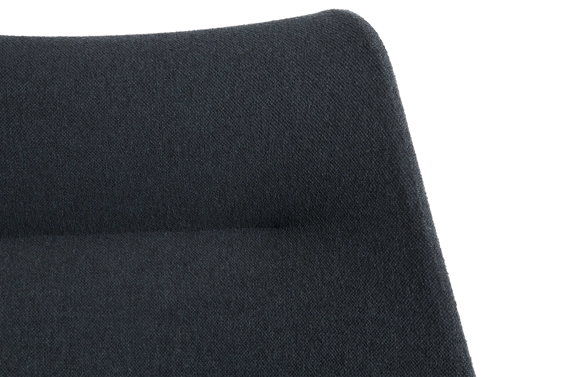 O2 Lounge Chair lenestol, Soft black-svartlakkert stål HAY