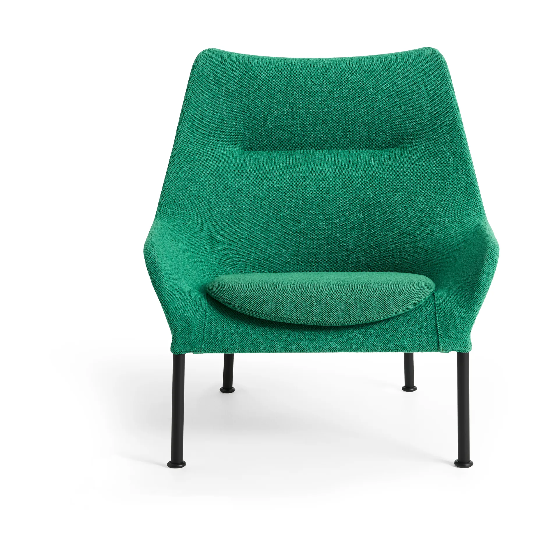 O2 Lounge Chair lenestol, Soft green-svartlakkert stål HAY