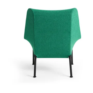 O2 Lounge Chair lenestol - Soft green-svartlakkert stål - HAY