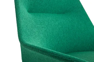 O2 Lounge Chair lenestol - Soft green-svartlakkert stål - HAY
