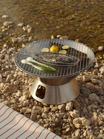 Outdoor Market grill - Rustfritt stål, Ø60 cm - HAY
