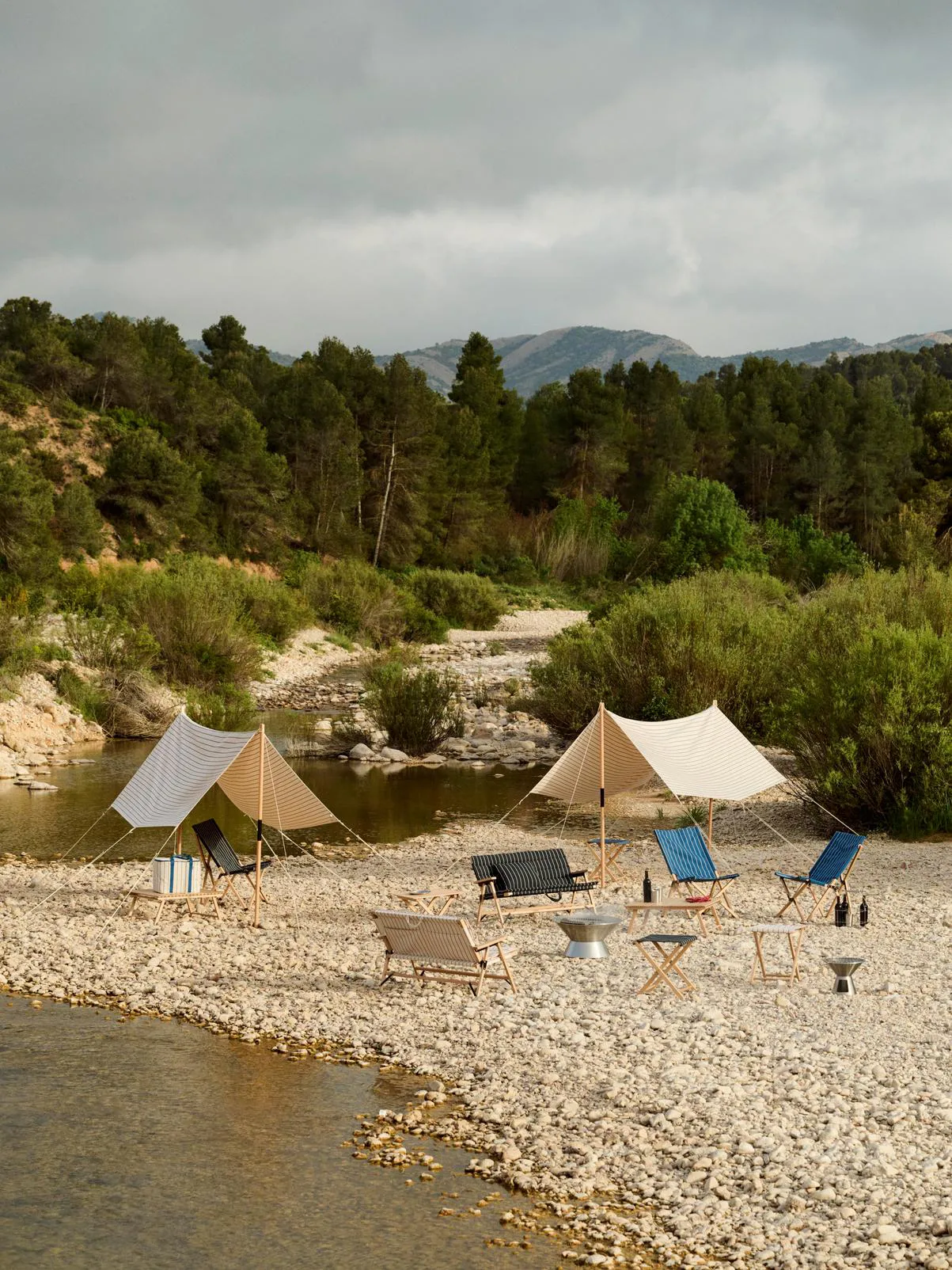 Outdoor Market kjølebag, Blue-beige HAY