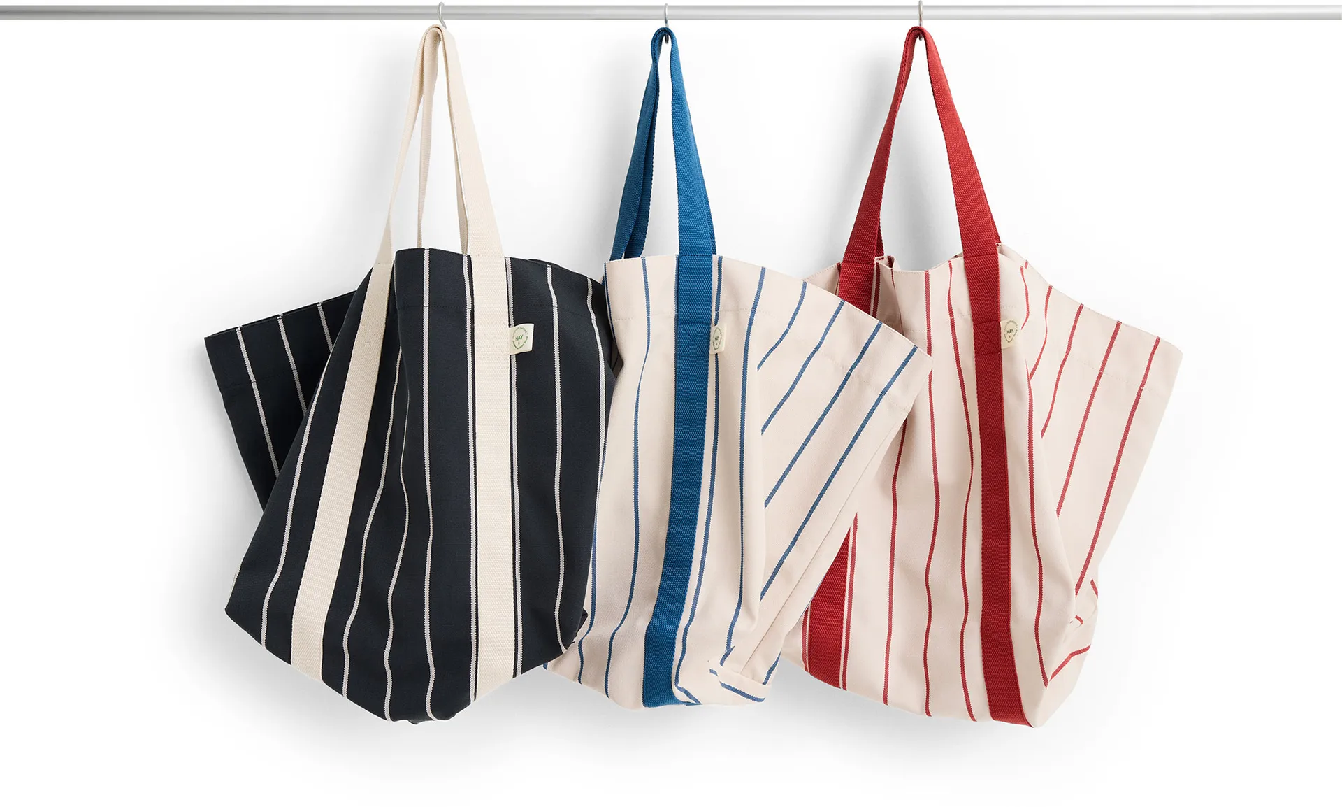 Outdoor Market piknikkurv, Black-beige, medium HAY