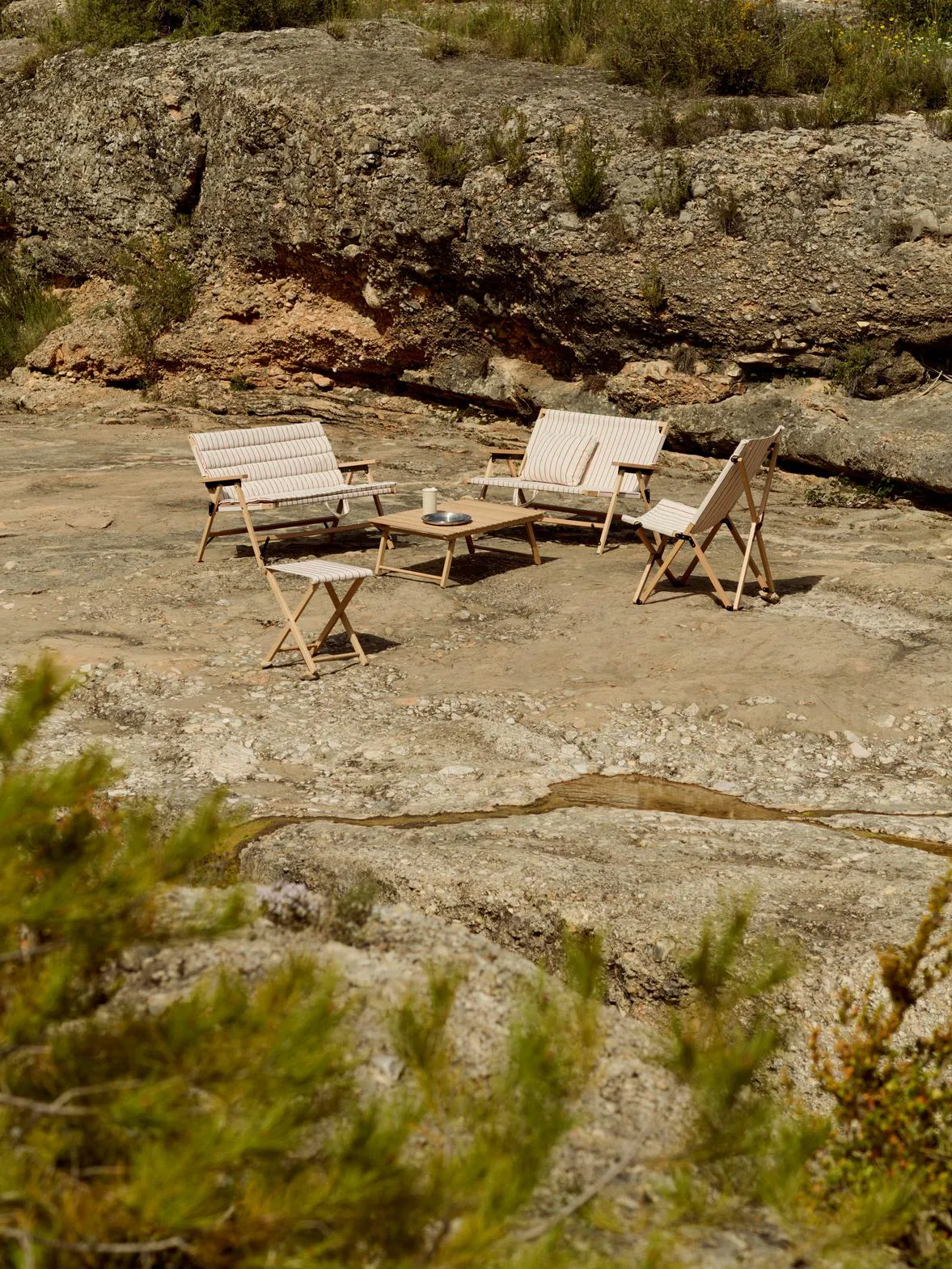 Outdoor Market pute, Beige-red, 45x35 cm HAY