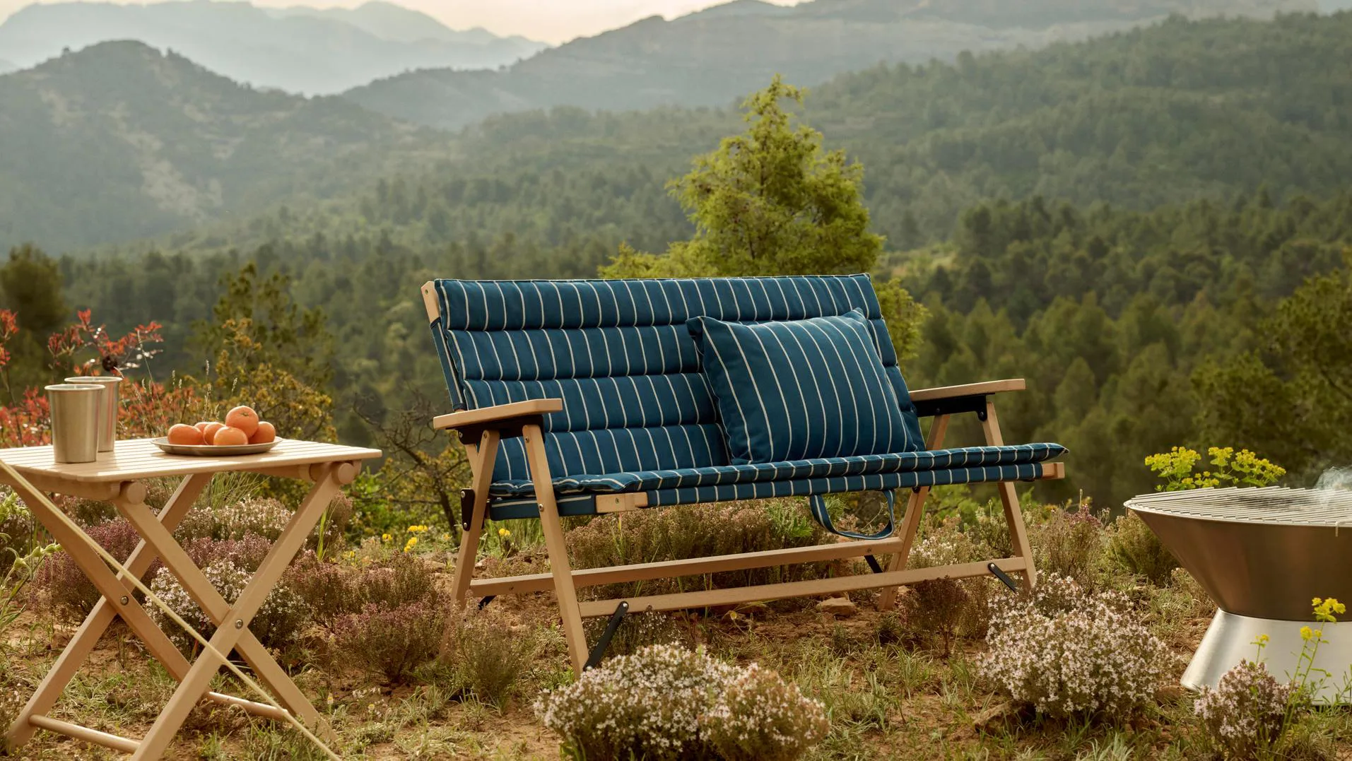 Outdoor Market pute, Blue-beige, 45x35 cm HAY