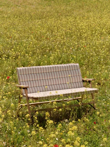 Outdoor Market sofa sammenleggbar - Beige-red, 2-seter - HAY