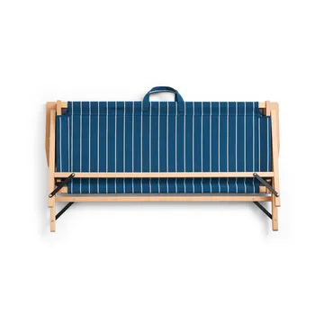 Outdoor Market sofa sammenleggbar - Blue-beige, 2-seter - HAY