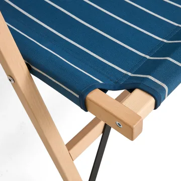 Outdoor Market sofa sammenleggbar - Blue-beige, 2-seter - HAY