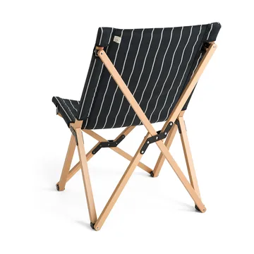 Outdoor Market stol sammenleggbar - Black-beige - HAY