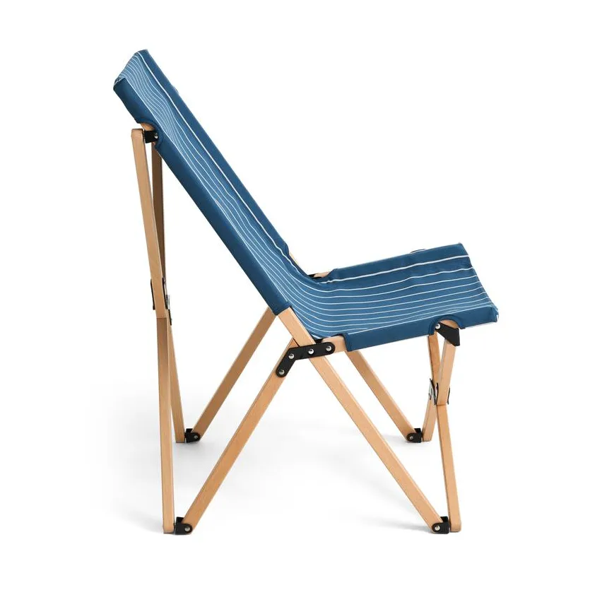 Outdoor Market stol sammenleggbar, Blue-beige HAY