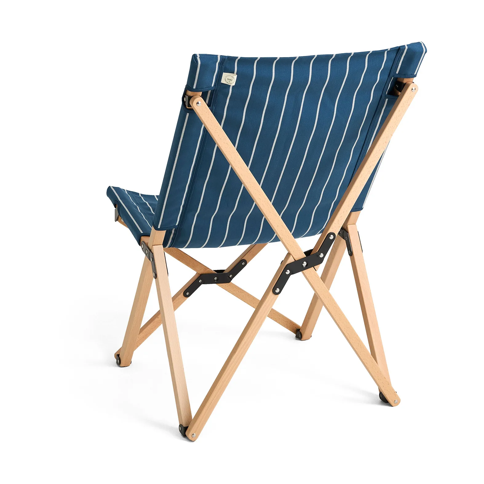 Outdoor Market stol sammenleggbar, Blue-beige HAY