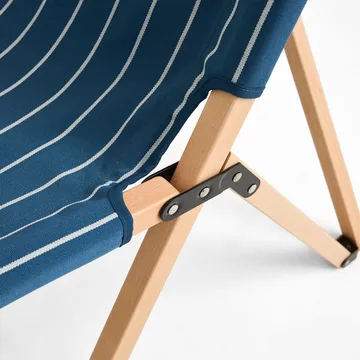 Outdoor Market stol sammenleggbar - Blue-beige - HAY