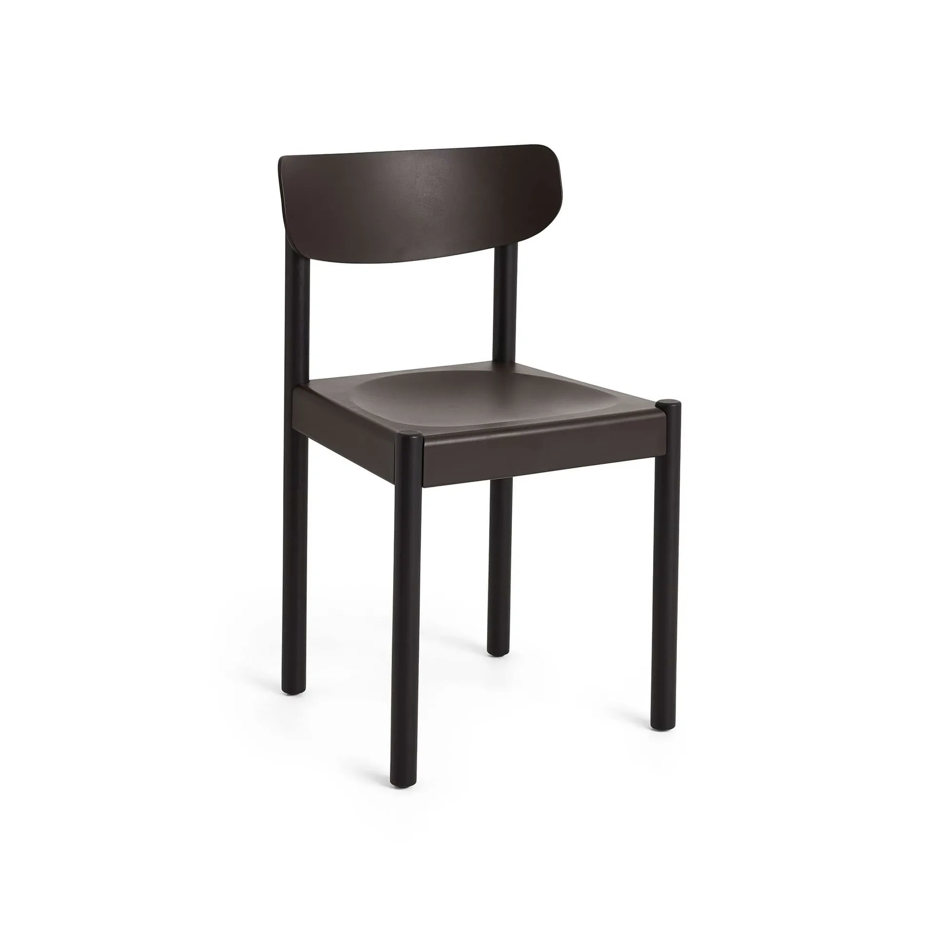 Pack Chair 10 stol, Iron black eik-graphite brown HAY