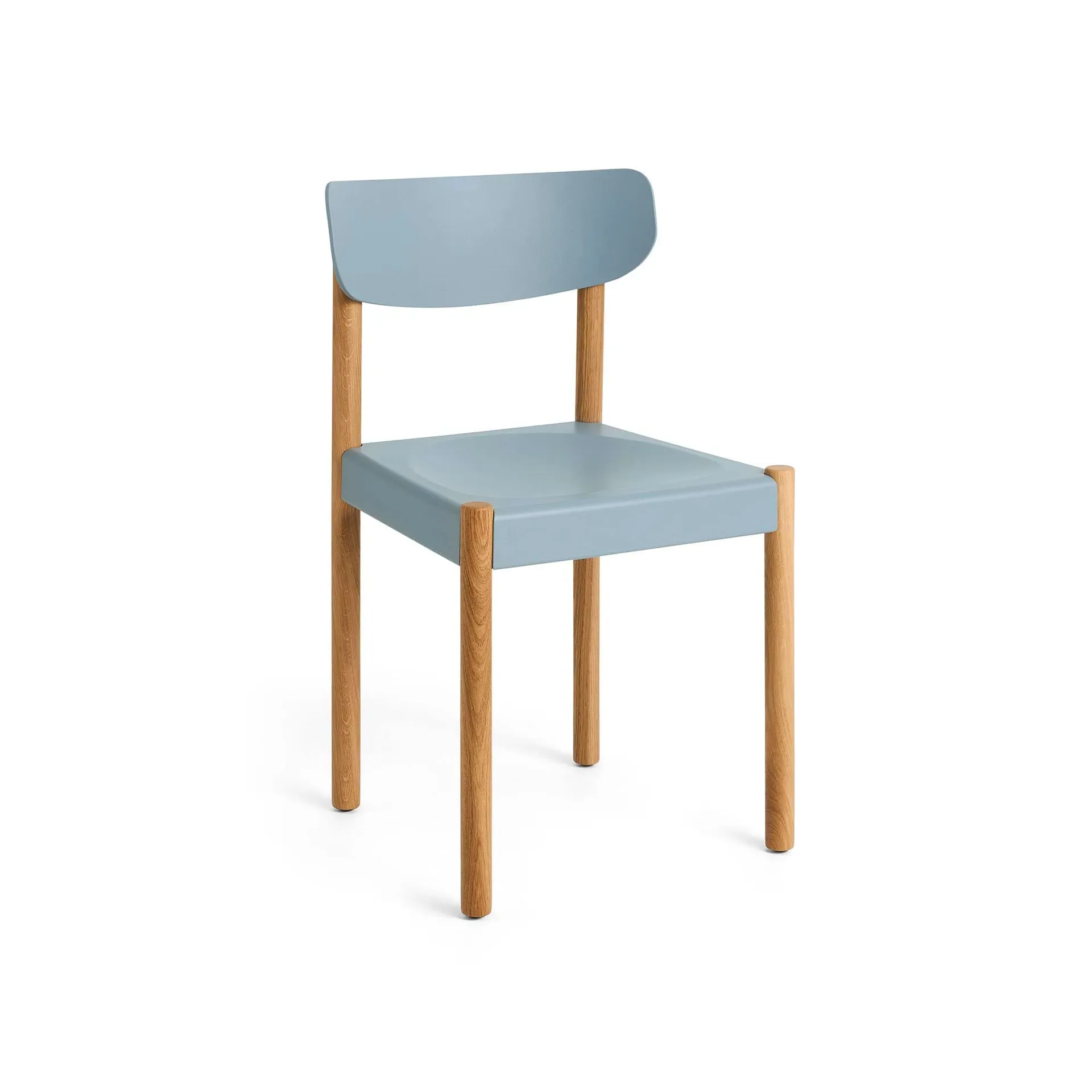 Pack Chair 10 stol, Oljet eik-ash blue HAY