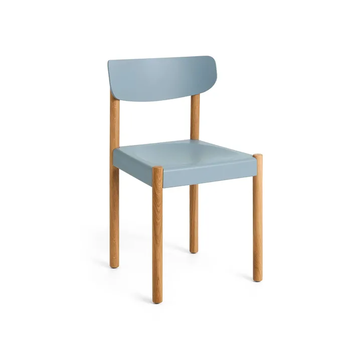 Pack Chair 10 stol - Oljet eik-ash blue - HAY