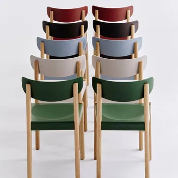 Pack Chair 10 stol - Oljet eik-ash blue - HAY