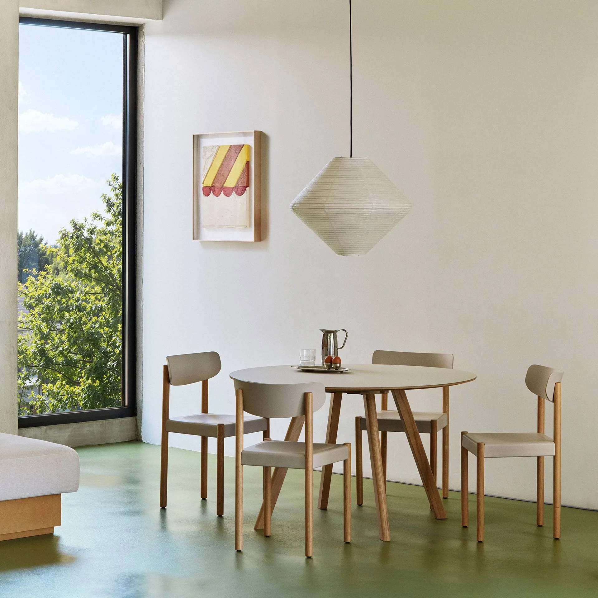 Pack Chair 10 stol, Oljet eik-chalk grey HAY