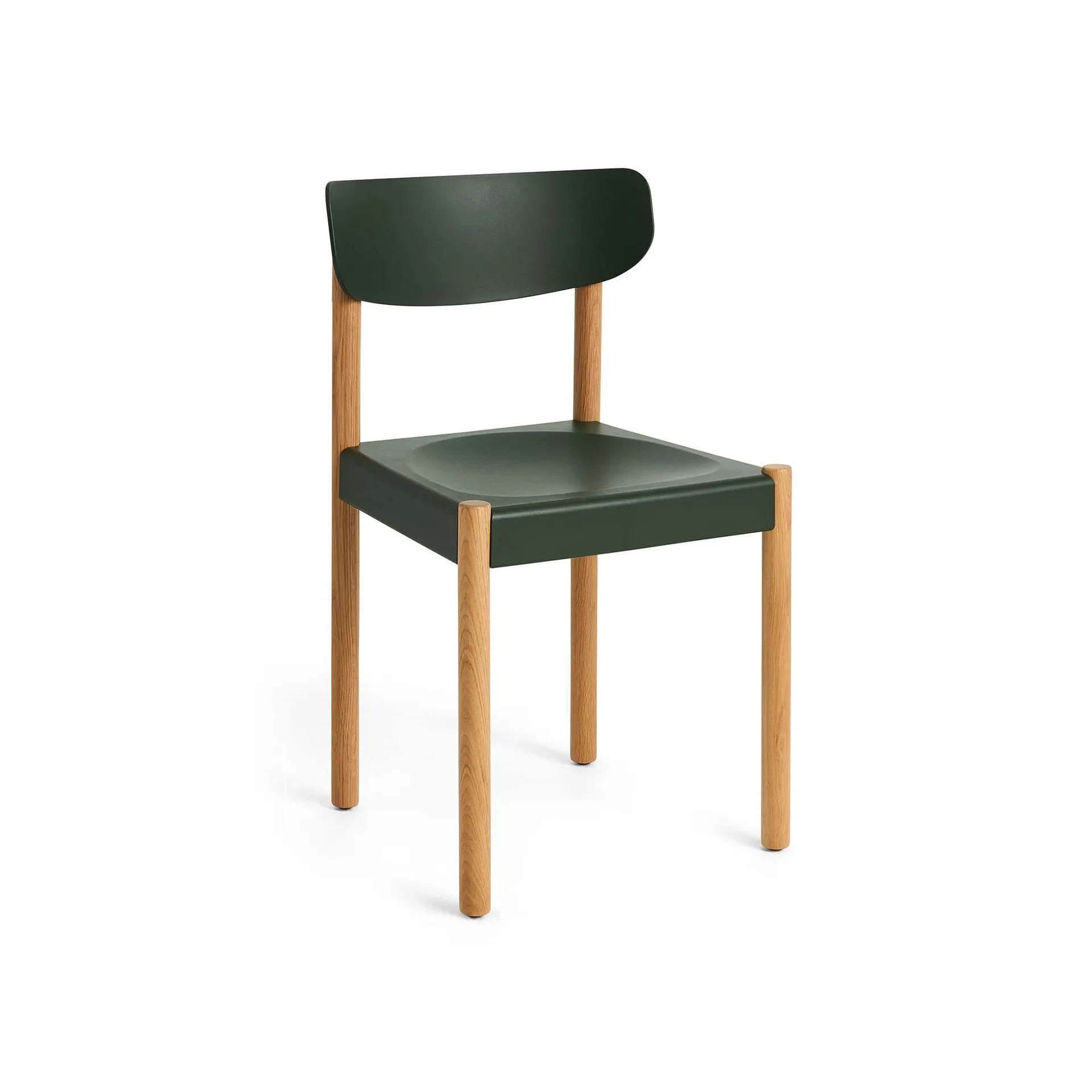 Pack Chair 10 stol, Oljet eik-palm green HAY