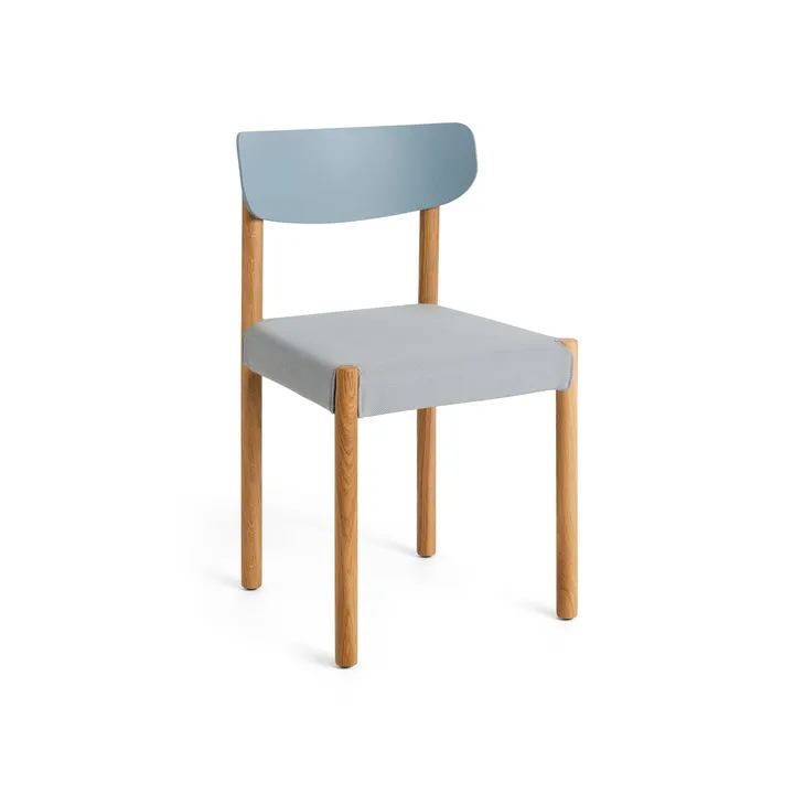 Pack Chair 11 stol - Oljet eik-ash blue-Steelcut 140 - HAY