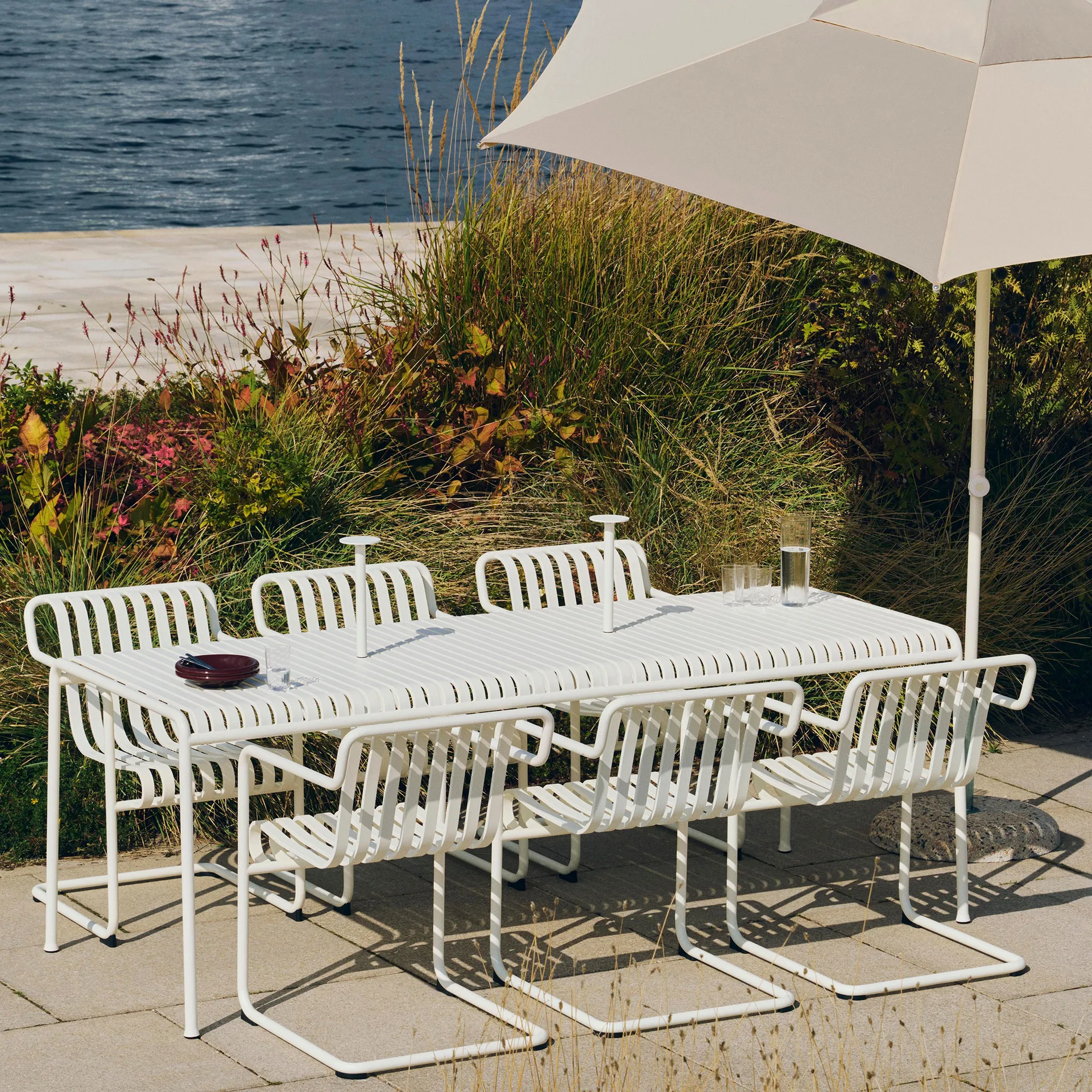 Palissade Cantilever Dining karmstol, Cream white HAY