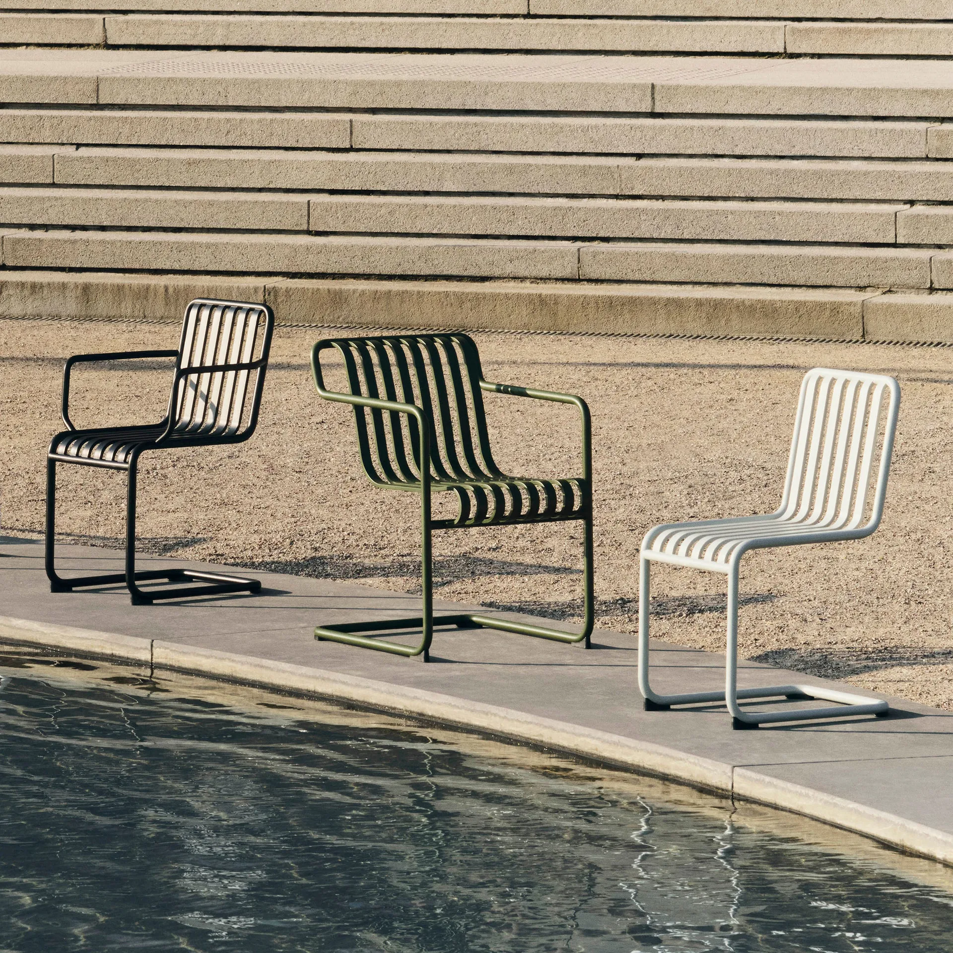 Palissade Cantilever stol, Cream white HAY