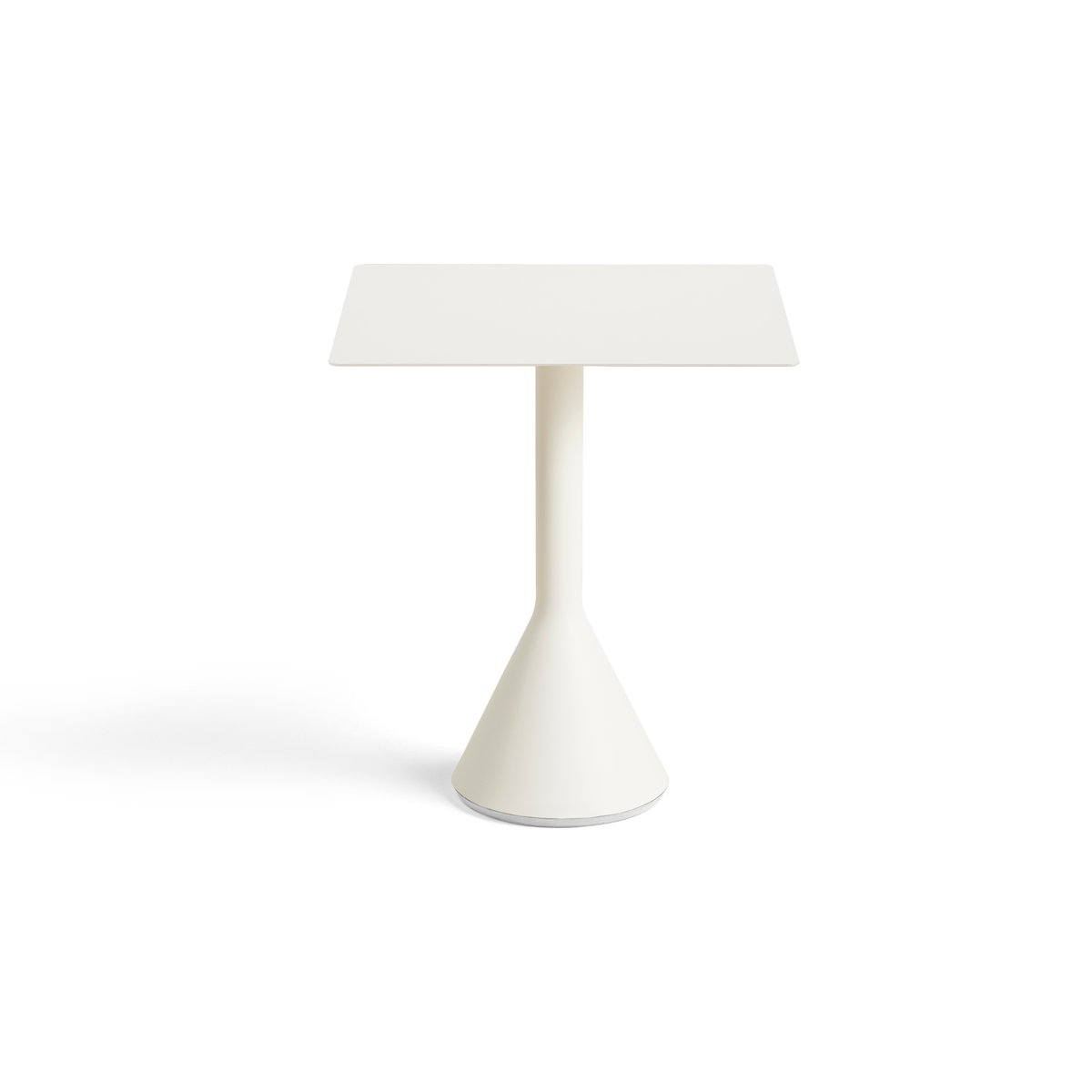 HAY Palissade Cone kvadratisk kafébord 65x65 cm Cream white