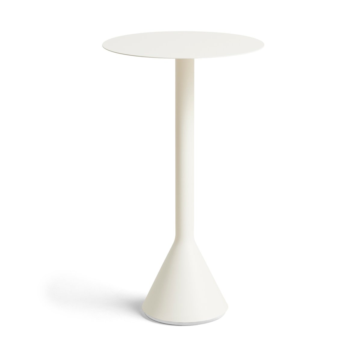 HAY Palissade Cone rundt kafébord Cream white, Ø60 cm