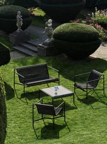 Palissade Cord Dining benk med armlener - Anthracite - HAY
